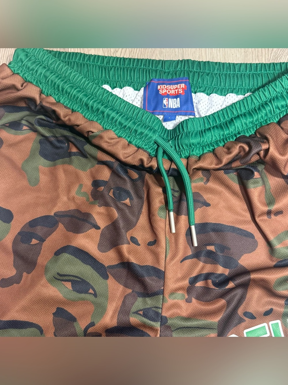 New NBA & KidSuper Studios Fanatics Brown Boston Celtics Hometown Shorts S-3XL - Picture 6 of 12